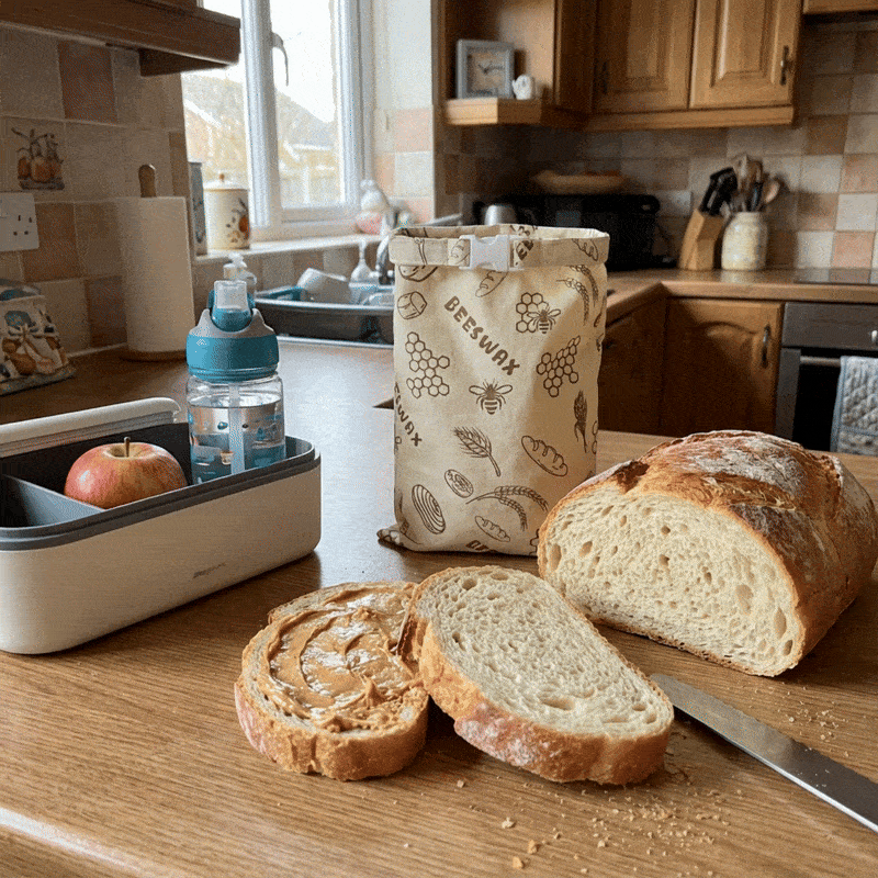 Store on the counter or in a bread box