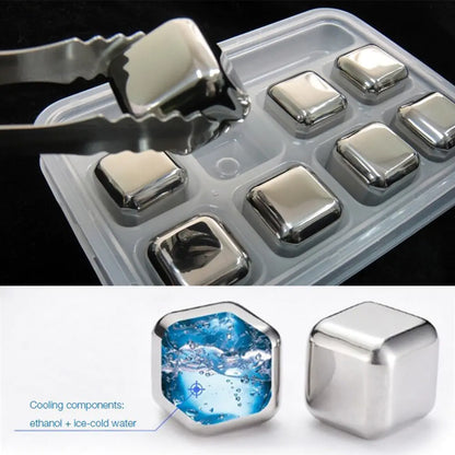 Reusable Stainless Steel Chill Cubes